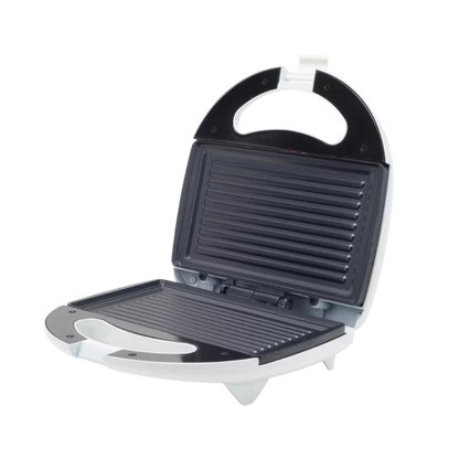 Black and white sandwich maker on a white background